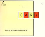 Cover of: Cary, population and economy