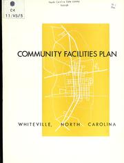 Cover of: Community facilities plan, Whiteville, North Carolina
