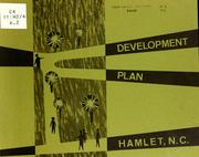 Development plan, Hamlet, N.C. by North Carolina. Division of Community Planning