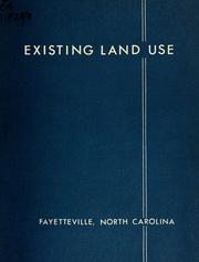 Cover of: Existing land use, Fayetteville, North Carolina