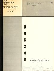 Land development plan, Dobson, North Carolina by Dobson Planning Board