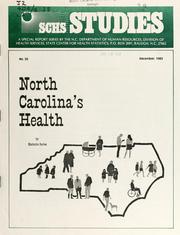 Cover of: North Carolina's health by Kathryn Surles