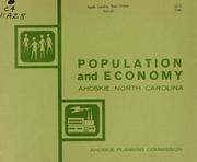 Cover of: Population and economy, Ahoskie, North Carolina by Ahoskie (N.C.). Planning Commission