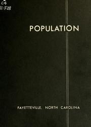 Population, Fayetteville, North Carolina by N. Duncan McIntyre