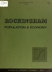 Rockingham, population & economy by North Carolina. Division of Community Planning