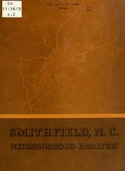 Cover of: Smithfield, N.C., neighborhood analysis