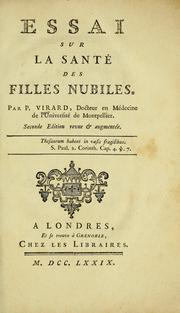 Cover of: Essai sur la santé des filles nubiles