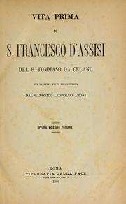 Cover of: Vita prima di S. Francesco d'Assisi