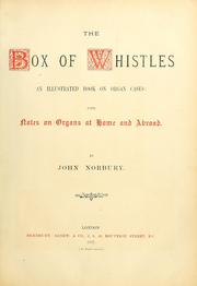 Cover of: The box of whistles by John Norbury