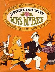 Cover of: Beginning with Mrs. McBee. by Cecil Maiden