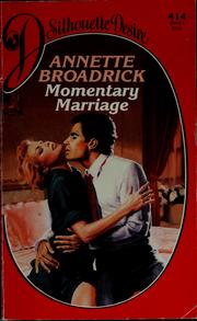 Cover of: Momentary marriage
