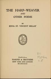Cover of: The harp-weaver by Edna St. Vincent Millay