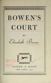 Cover of: Bowen's Court by Elizabeth Bowen