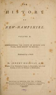 Cover of: The history of New-Hampshire