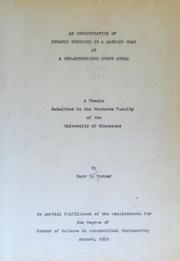 Cover of: An investigation of dynamic stresses in a landing gear at a pre-determined strut angle