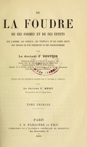 Cover of: De la foudre by Félix Sestier