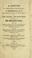 Cover of: A letter to the right honorable F. Robinson, M.P. ... on the plague and contagion with reference to the quarantine laws