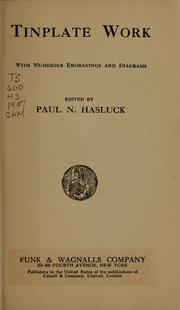 Cover of: Tinplate work by Paul N. Hasluck