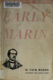 Cover of: Early Marin by Jack Mason