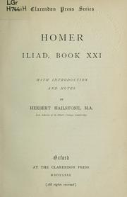 Cover of: Iliad, book XXI by Όμηρος (Homer)