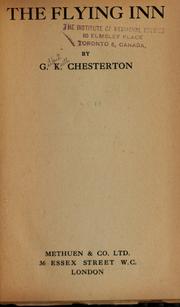 Cover of: The flying inn by Gilbert Keith Chesterton