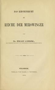 Cover of: Geschichte des deutschen Kirchenrechts