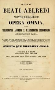 Cover of: Opera omnia: accedit Wolberonis ... commentarium in cantica