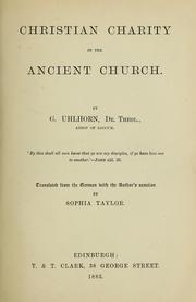 Cover of: Christian charity in the ancient church