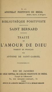 Cover of: Traité de l'amour de Dieu