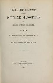Cover of: Della vera filosofia e delle dottrine filosofiche del S. Bonaventura