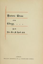 Cover of: Historic dress of the clergy