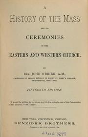 Cover of: A history of the mass and its ceremonies in the eastern and wester church