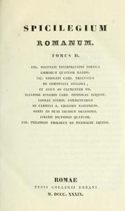 Cover of: Spicilegium romanum ... by Angelo Mai