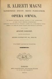 Cover of: Opera omnia by Saint Albertus Magnus