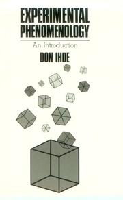 Cover of: Experimental Phenomenology by Don Ihde, Don Ihde