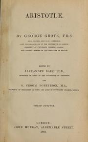 Cover of: Aristotle by George Grote