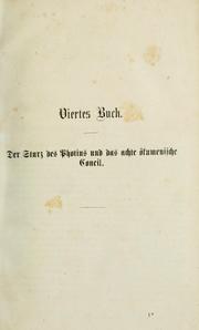 Cover of: Photius, Patriarch von Konstantinopel: sein Leben, seine Schriften und das griechische Schisma.  Nach handschriftlichen und gedruckten Quellen