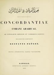 Cover of: Concordantiae Corani arabicae by Gustav Flügel
