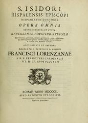 Cover of: Opera omnia by Saint Isidore of Seville, Saint Isidore of Seville