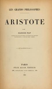 Cover of: Aristote