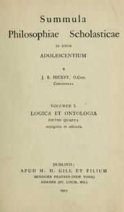 Cover of: Summula philosophiae scholasticae in usum adolescentium