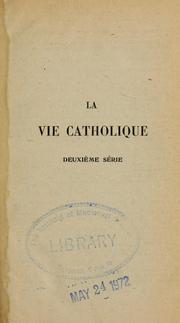 Cover of: La vie catholique