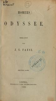 Cover of: Odyssee by Όμηρος