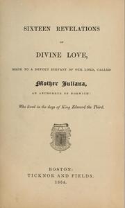 Cover of: Sixteen revelations of divine love