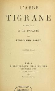 Cover of: L'abbé Tigrane