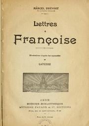 Lettres à Françoise by Marcel Prévost