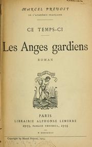 Cover of: Les anges gardiens by Marcel Prévost