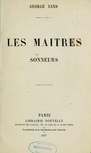 Maîtres sonneurs