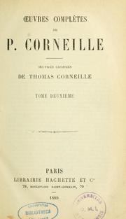 Cover of: Oeuvres complètes de P. Corneille by Pierre Corneille
