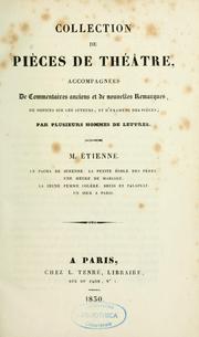 Cover of: Collection de pièces de théâtre by Charles Guillaume Etienne